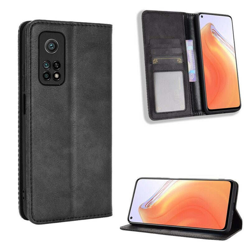 Bescherming Hoesje voor Xiaomi Mi 10T / 10T Pro Folio-hoesje Gestileerd Vintage Leereffect