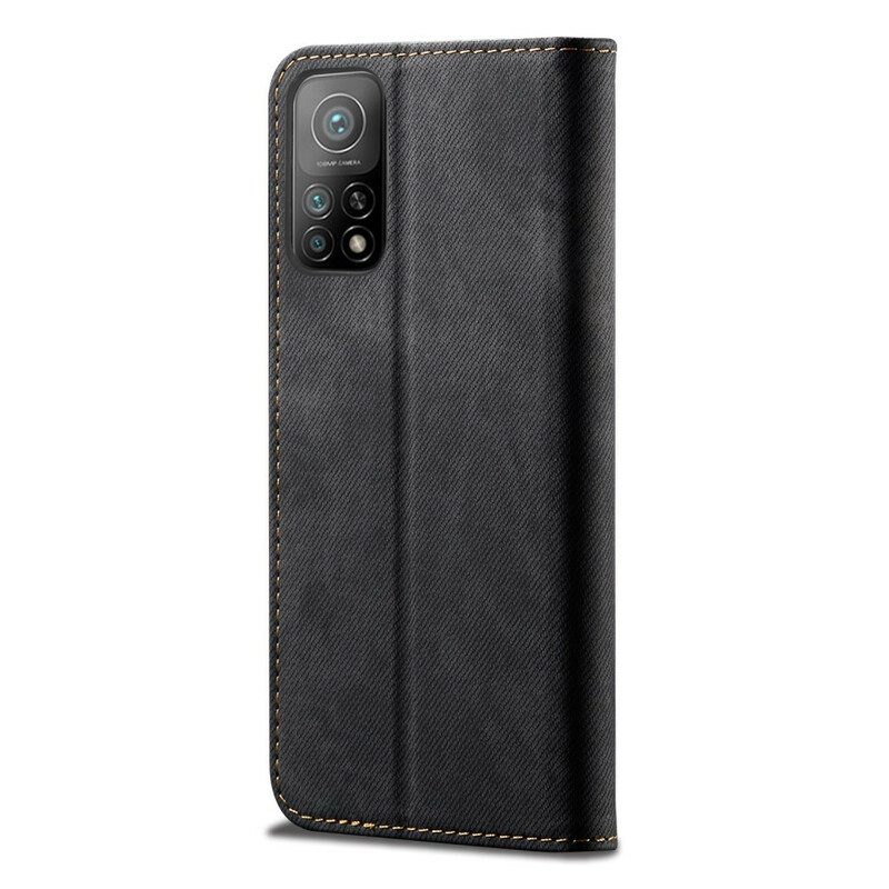 Bescherming Hoesje voor Xiaomi Mi 10T / 10T Pro Folio-hoesje Spijkerstof