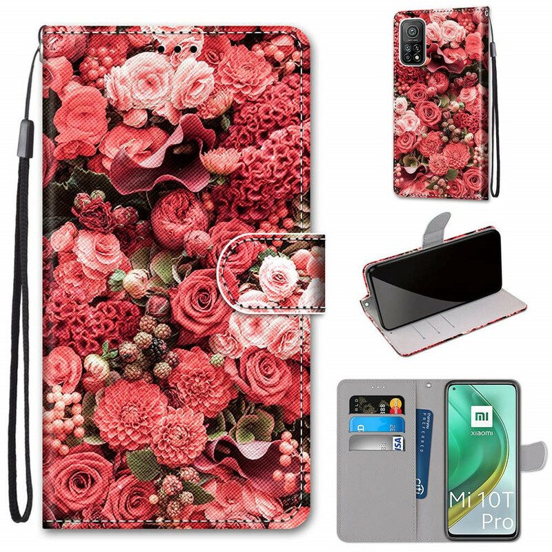 Folio-hoesje voor Xiaomi Mi 10T / 10T Pro Bloemen Romantiek