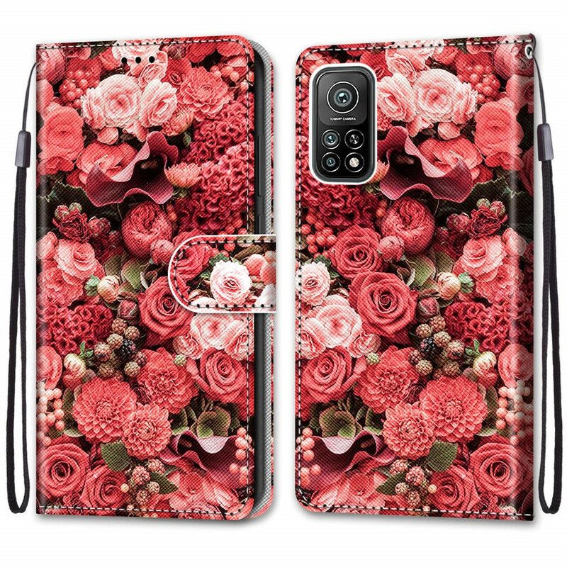 Folio-hoesje voor Xiaomi Mi 10T / 10T Pro Bloemen Romantiek