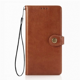 Folio-hoesje voor Xiaomi Mi 10T / 10T Pro Kunstleer En Vintage Sluiting