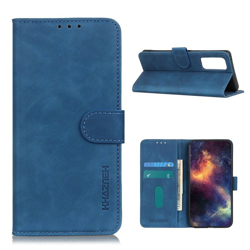 Folio-hoesje voor Xiaomi Mi 10T / 10T Pro Mat Vintage Leereffect Khazneh