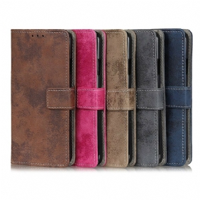 Folio-hoesje voor Xiaomi Mi 10T / 10T Pro Vintage Leereffect