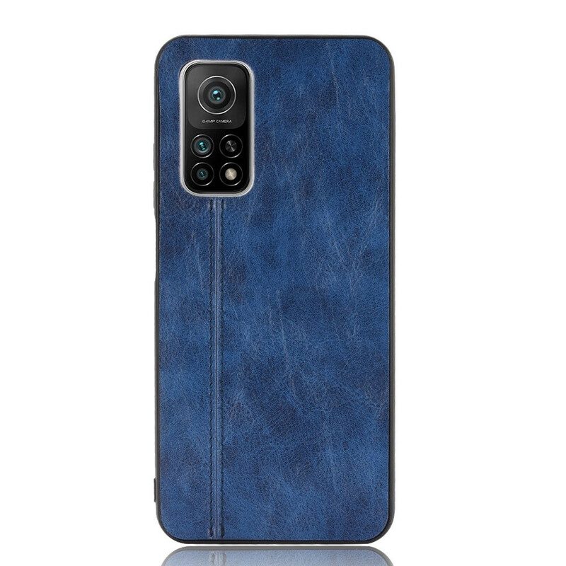 Hoesje voor Xiaomi Mi 10T / 10T Pro Couture-leereffect