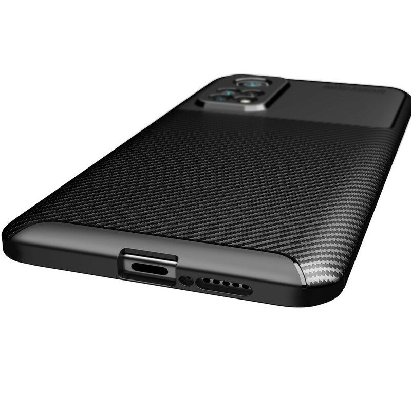 Hoesje voor Xiaomi Mi 10T / 10T Pro Flexibele Koolstofvezeltextuur