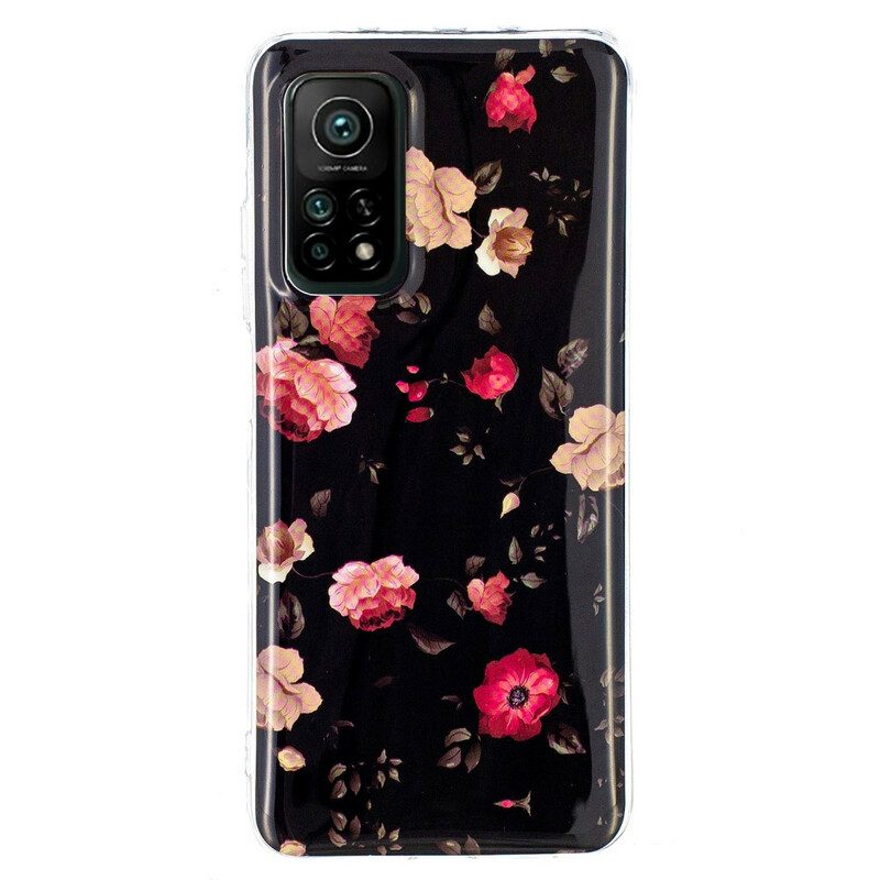 Hoesje voor Xiaomi Mi 10T / 10T Pro Fluorescerende Bloemenserie