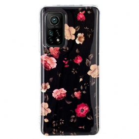 Hoesje voor Xiaomi Mi 10T / 10T Pro Fluorescerende Bloemenserie