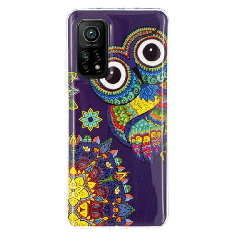 Hoesje voor Xiaomi Mi 10T / 10T Pro Fluorescerende Uil Mandala