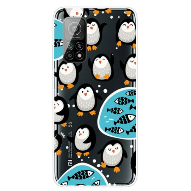 Hoesje voor Xiaomi Mi 10T / 10T Pro Pinguïns En Vissen