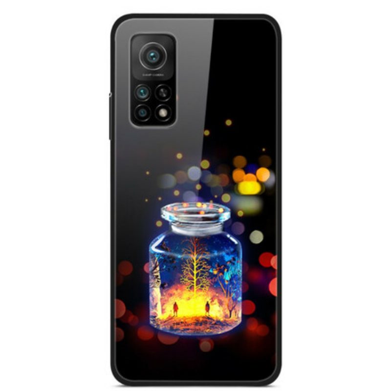 Hoesje voor Xiaomi Mi 10T / 10T Pro Wensfles Van Gehard Glas