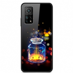 Hoesje voor Xiaomi Mi 10T / 10T Pro Wensfles Van Gehard Glas