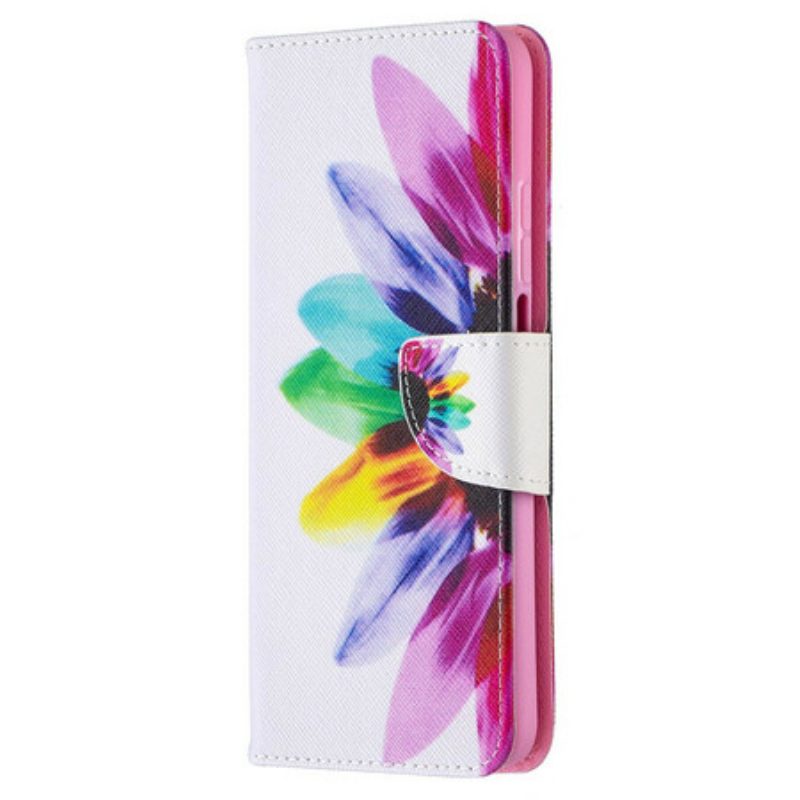 Leren Hoesje voor Xiaomi Mi 10T / 10T Pro Pro Bloem Aquarel