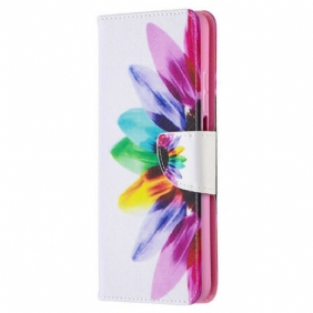 Leren Hoesje voor Xiaomi Mi 10T / 10T Pro Pro Bloem Aquarel