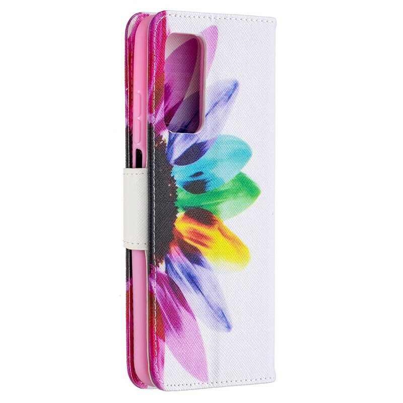 Leren Hoesje voor Xiaomi Mi 10T / 10T Pro Pro Bloem Aquarel