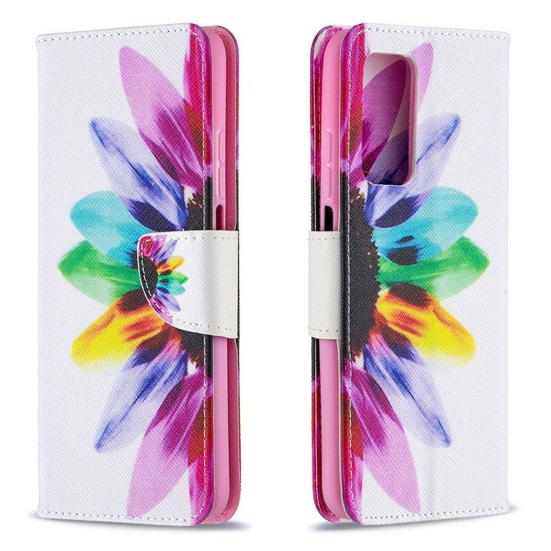 Leren Hoesje voor Xiaomi Mi 10T / 10T Pro Pro Bloem Aquarel