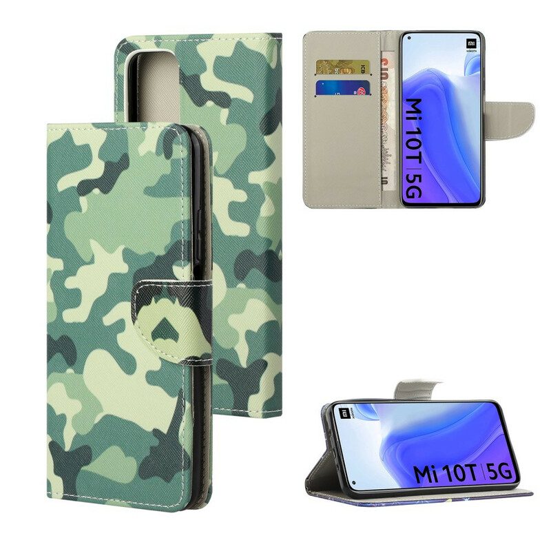 Leren Hoesje voor Xiaomi Mi 10T / 10T Pro Camouflage