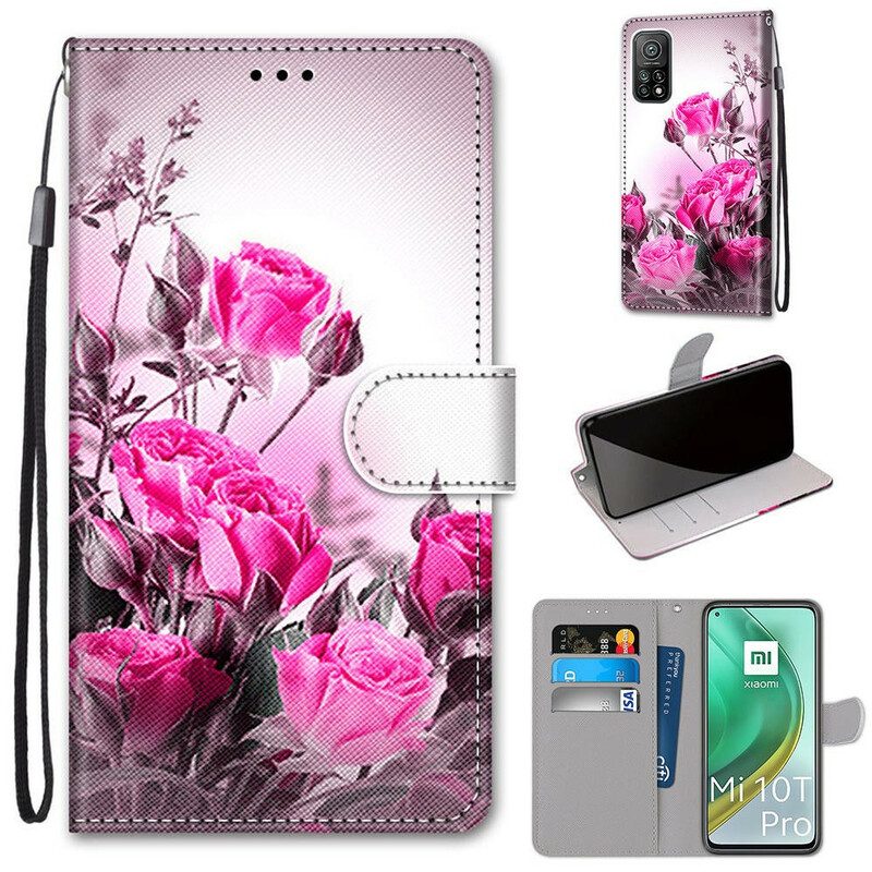 Leren Hoesje voor Xiaomi Mi 10T / 10T Pro Magische Bloemen