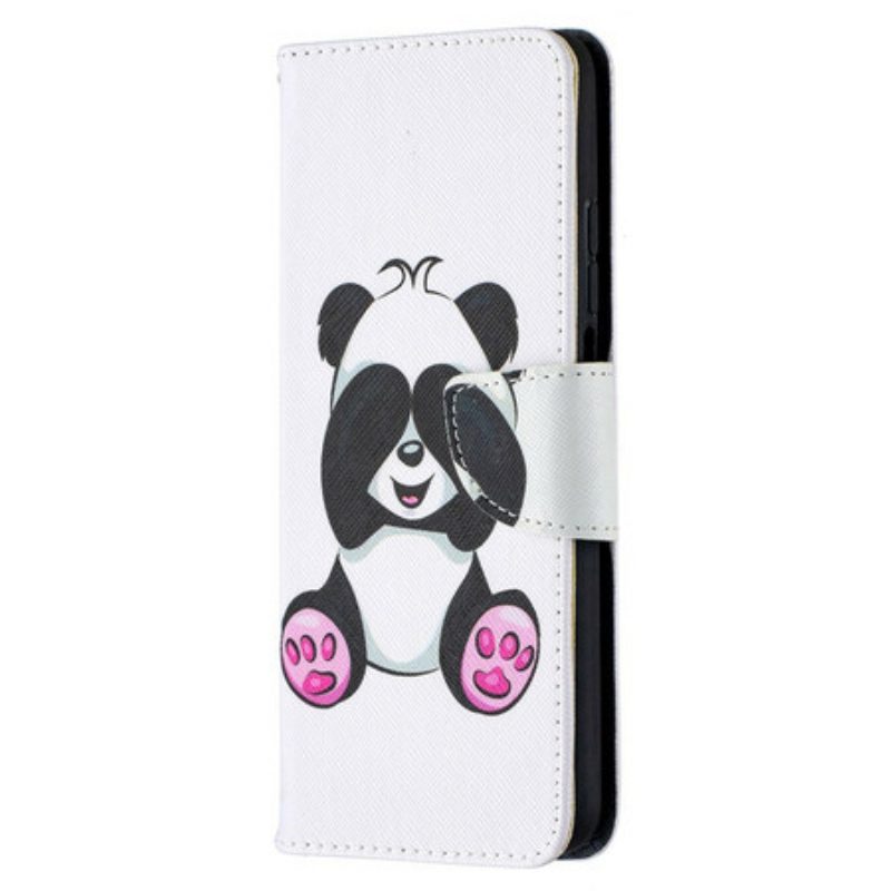 Leren Hoesje voor Xiaomi Mi 10T / 10T Pro Panda-plezier