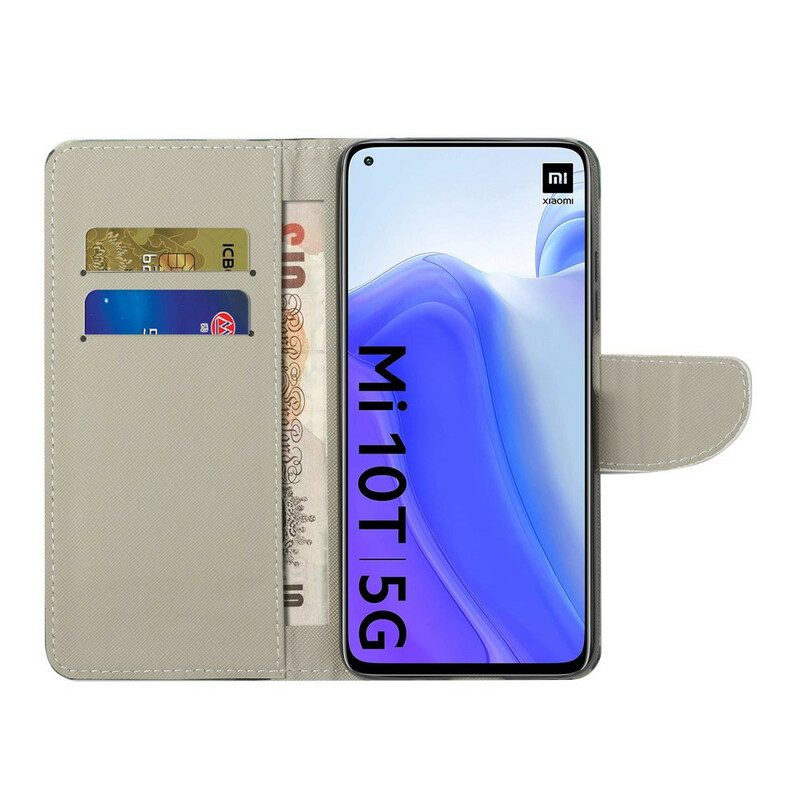 Leren Hoesje voor Xiaomi Mi 10T / 10T Pro Vlinders