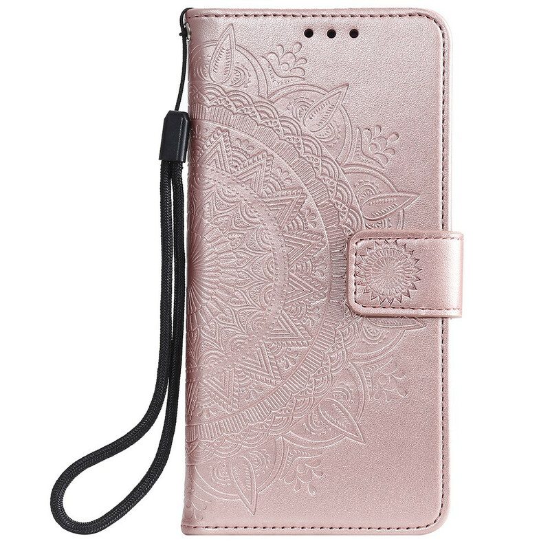 Leren Hoesje voor Xiaomi Mi 10T / 10T Pro Zon Mandala