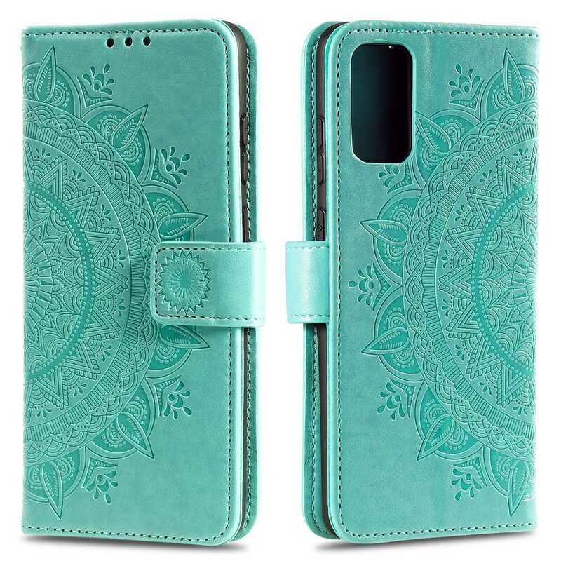 Leren Hoesje voor Xiaomi Mi 10T / 10T Pro Zon Mandala