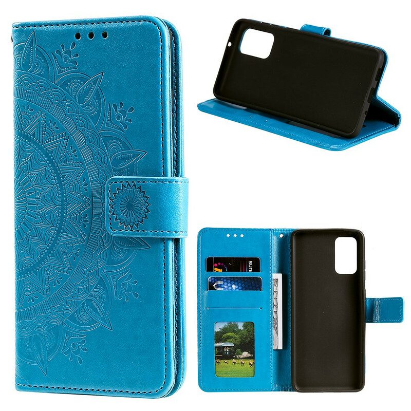 Leren Hoesje voor Xiaomi Mi 10T / 10T Pro Zon Mandala