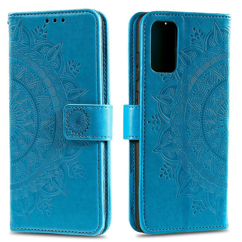 Leren Hoesje voor Xiaomi Mi 10T / 10T Pro Zon Mandala