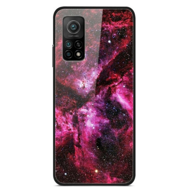 Telefoonhoesje voor Xiaomi Mi 10T / 10T Pro Bloemenfee Van Gehard Glas