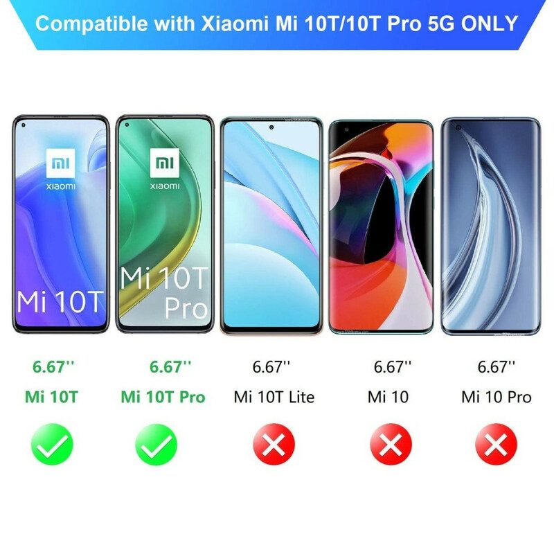 Telefoonhoesje voor Xiaomi Mi 10T / 10T Pro Transparant