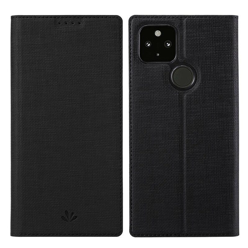 Bescherming Hoesje voor Google Pixel 5A Folio-hoesje Getextureerde Vili Dmx