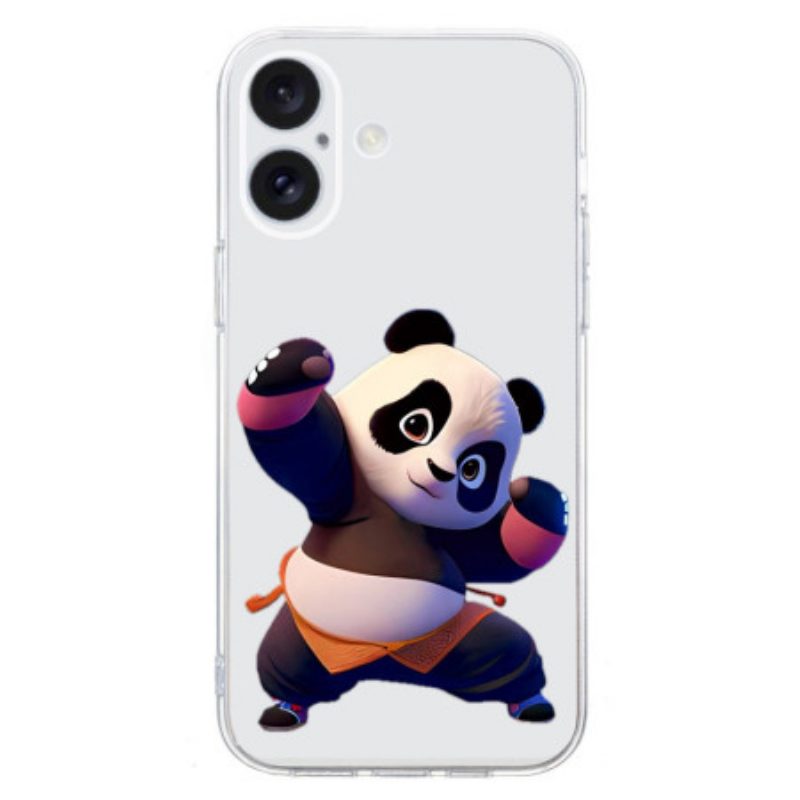 Case Hoesje iPhone 16 Plus Telefoonhoesje Panda