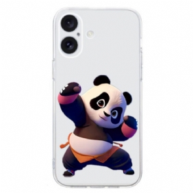 Case Hoesje iPhone 16 Plus Telefoonhoesje Panda