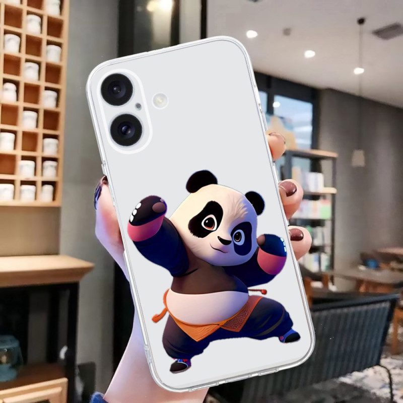 Case Hoesje iPhone 16 Plus Telefoonhoesje Panda