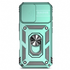 Case Hoesje iPhone 16 Plus Telefoonhoesje Ringhouder En Verschuifbare Camerabescherming