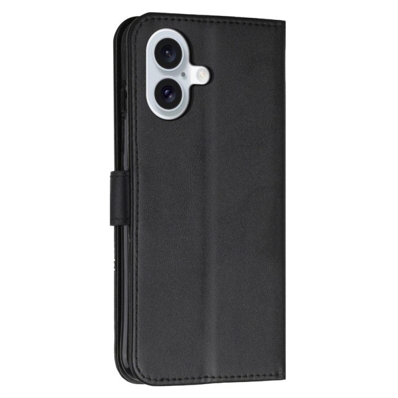 Flip Case Leren iPhone 16 Plus Zakelijk