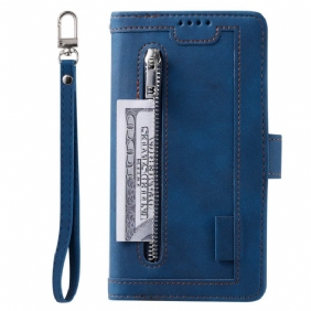 Folio-hoesje iPhone 16 Plus Telefoonhoesje A9 Lanyard-kaarthouder