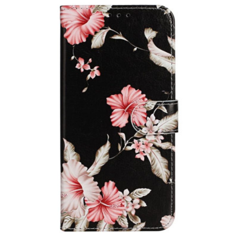 Folio-hoesje iPhone 16 Plus Telefoonhoesje Rododendrons