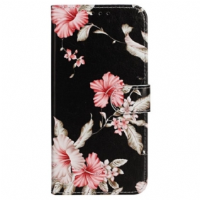 Folio-hoesje iPhone 16 Plus Telefoonhoesje Rododendrons