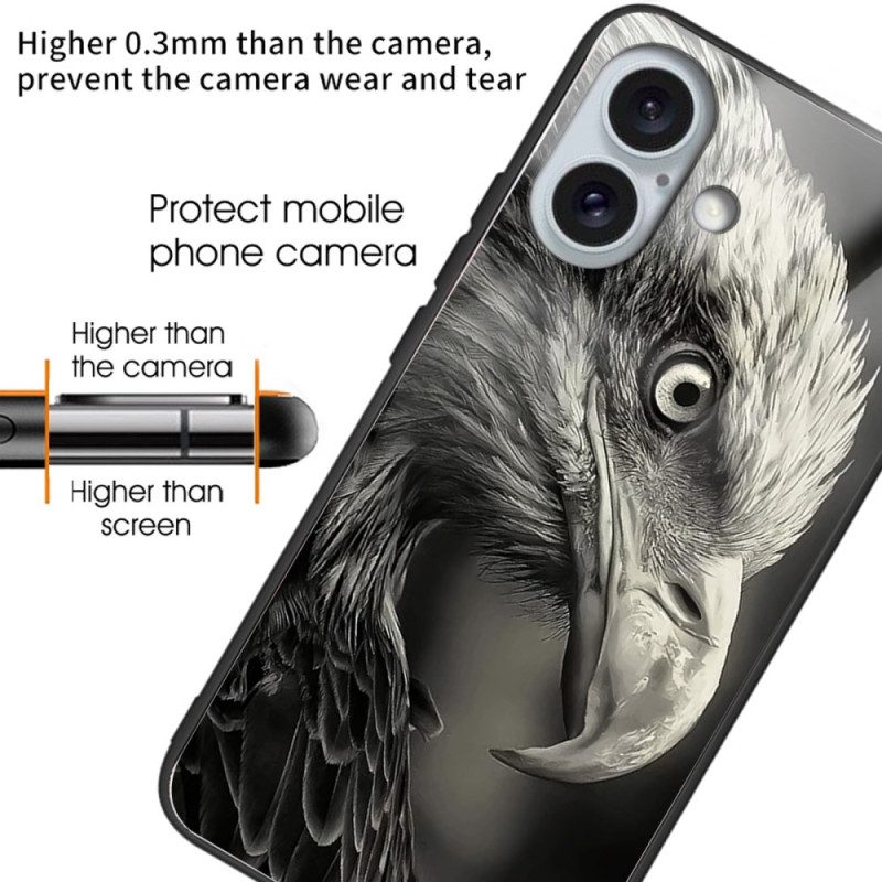 Hoesje iPhone 16 Plus Eagle-bedrukt Gehard Glas