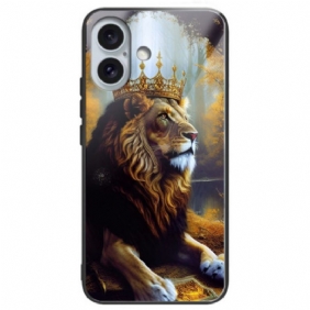 Hoesje iPhone 16 Plus Lion King Gehard Glas