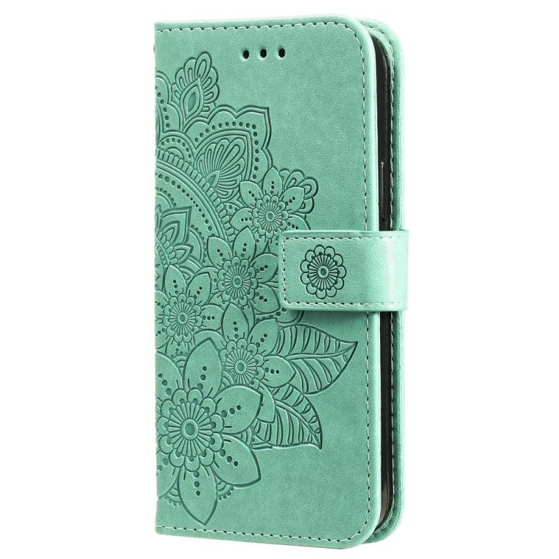 Leren Hoesje iPhone 16 Plus Mandala-print Bescherming Hoesje