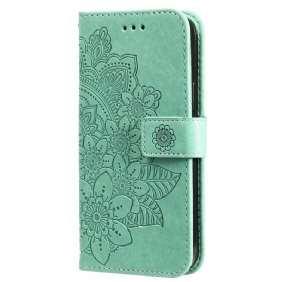 Leren Hoesje iPhone 16 Plus Mandala-print Bescherming Hoesje