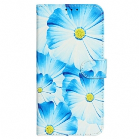 Leren Hoesje Voor iPhone 16 Plus Orchideeën