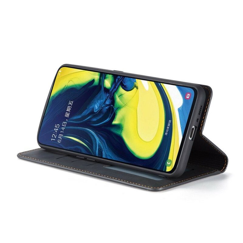 Leren Hoesje voor Samsung Galaxy A80 / A90 Driehoekig