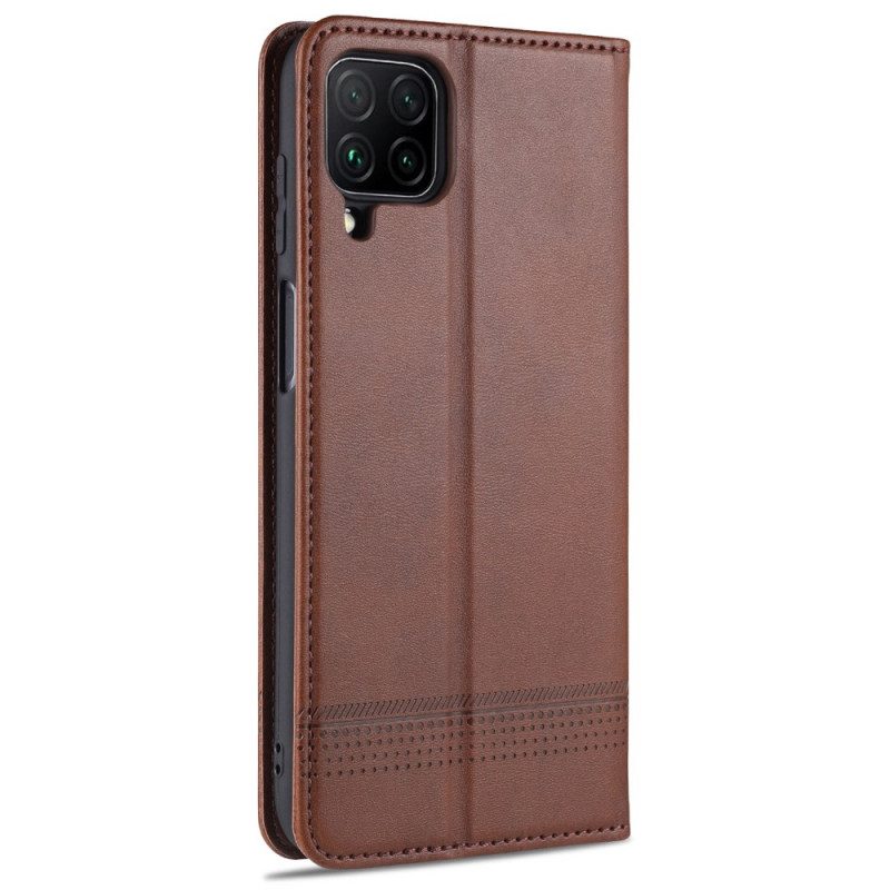 Bescherming Hoesje voor Samsung Galaxy M32 Folio-hoesje Azns Leerstyling