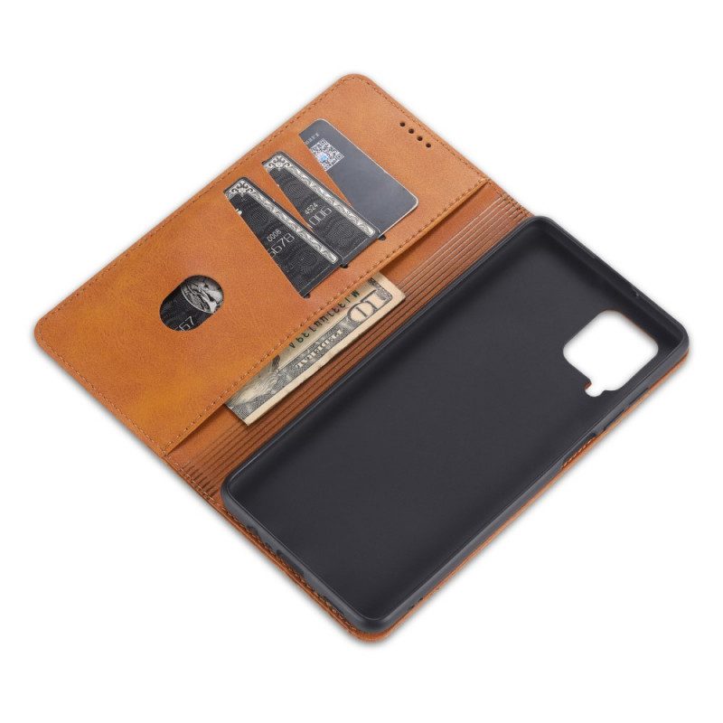 Bescherming Hoesje voor Samsung Galaxy M32 Folio-hoesje Azns Leerstyling