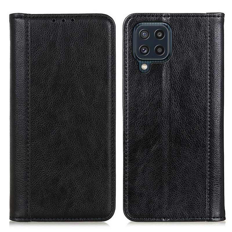 Bescherming Hoesje voor Samsung Galaxy M32 Folio-hoesje Elegantie Split Litchi Leer