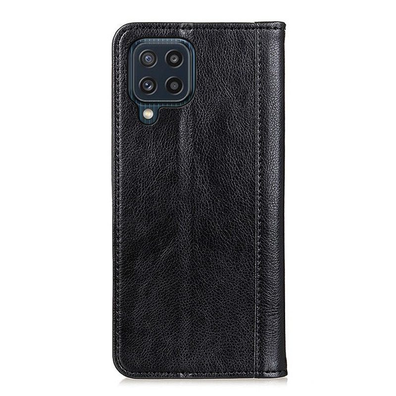 Bescherming Hoesje voor Samsung Galaxy M32 Folio-hoesje Elegantie Split Litchi Leer