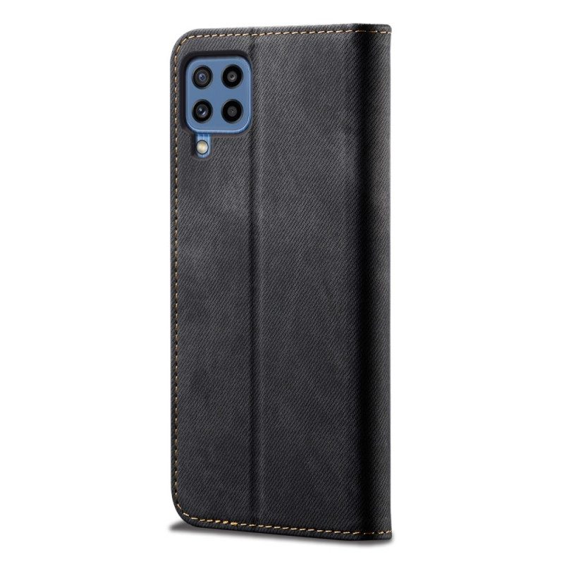 Bescherming Hoesje voor Samsung Galaxy M32 Folio-hoesje Spijkerstof