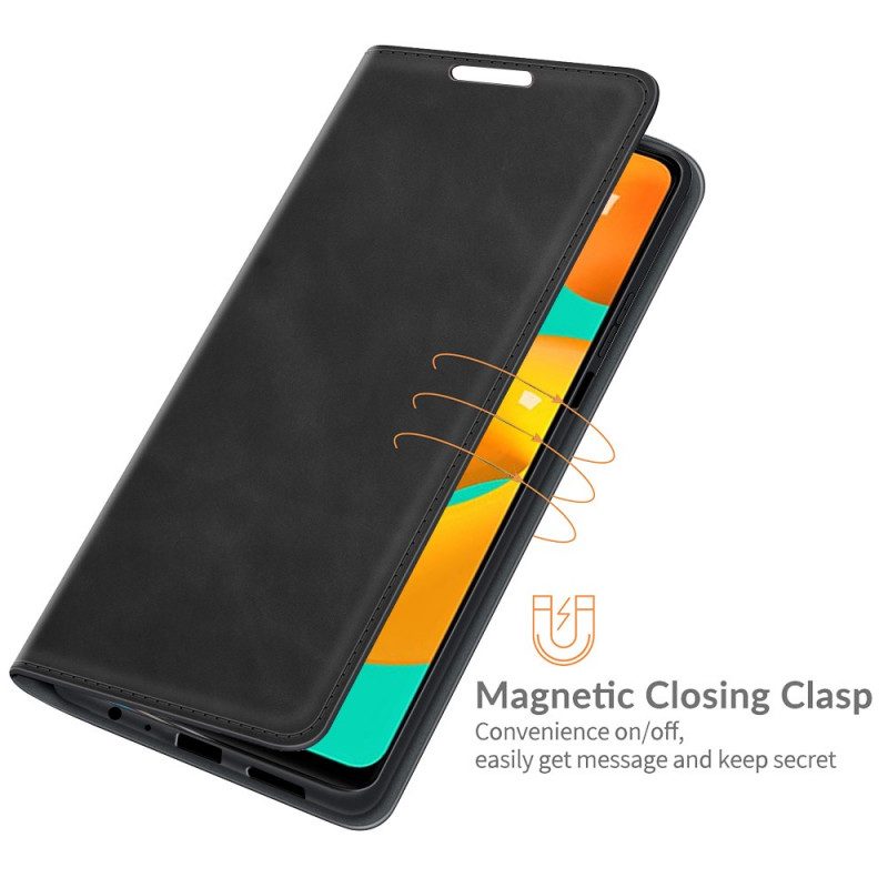 Bescherming Hoesje voor Samsung Galaxy M32 Folio-hoesje Stijl Lederen Ontwerp